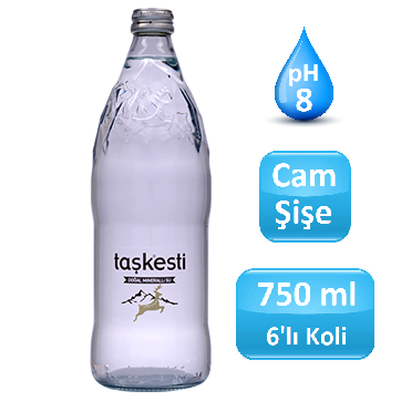 Taşkesti Cam Şişe Su 750ml *6 lı Koli